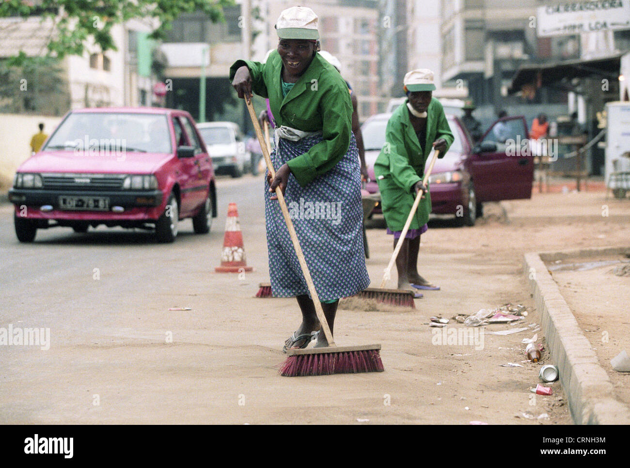 Female Road Sweeper High Resolution Stock Photography and Images Alamy
