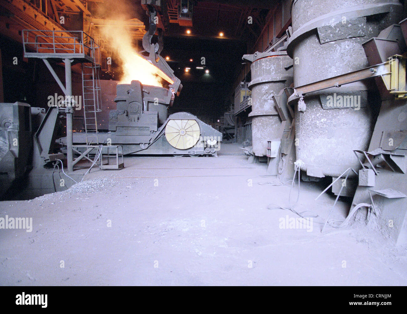 Steel mill Dillinger Huettenwerke. Stock Photo
