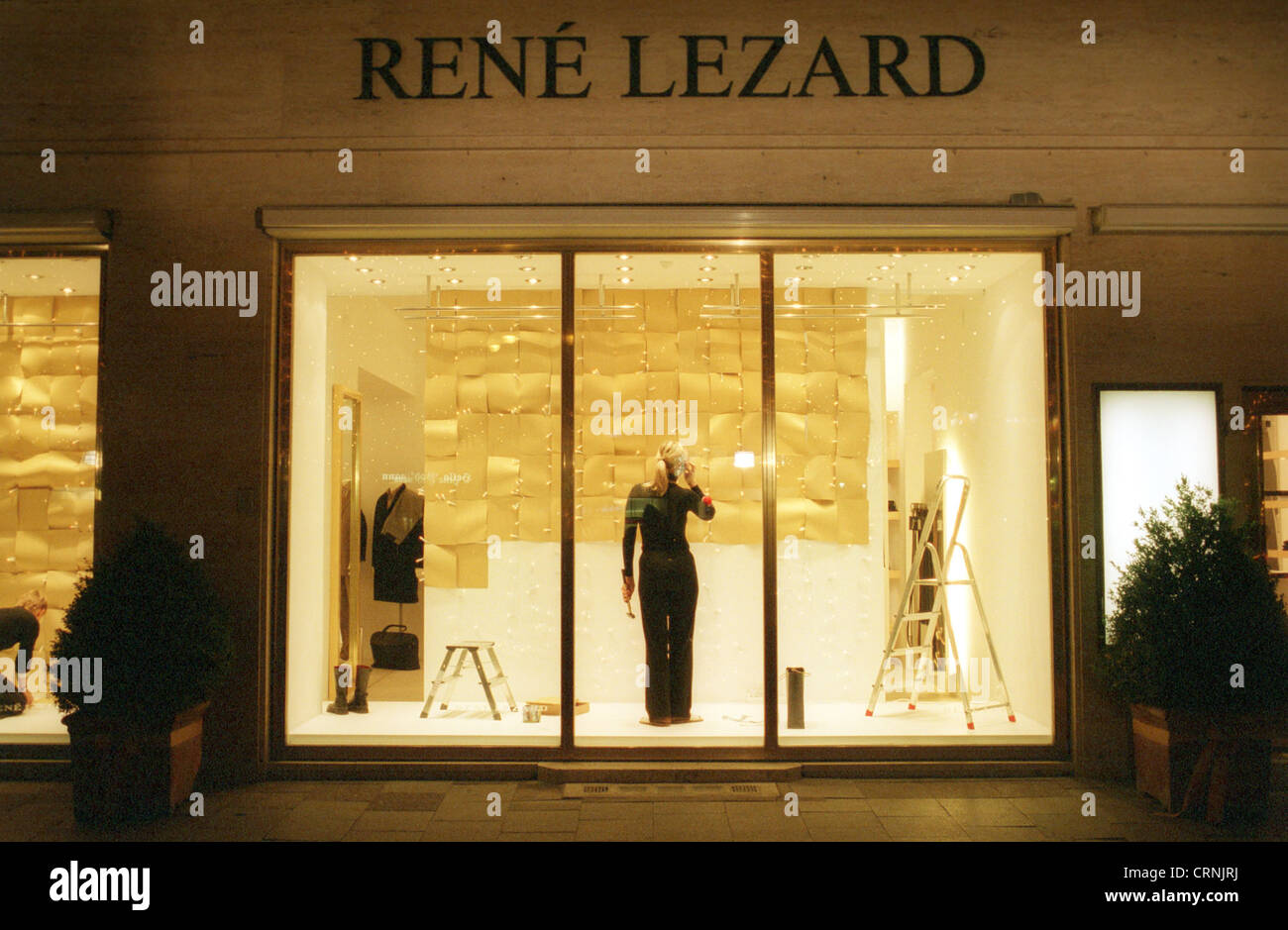 Berlin, the luxury brand business Rene Lezard am Kurfuerstendamm Stock ...