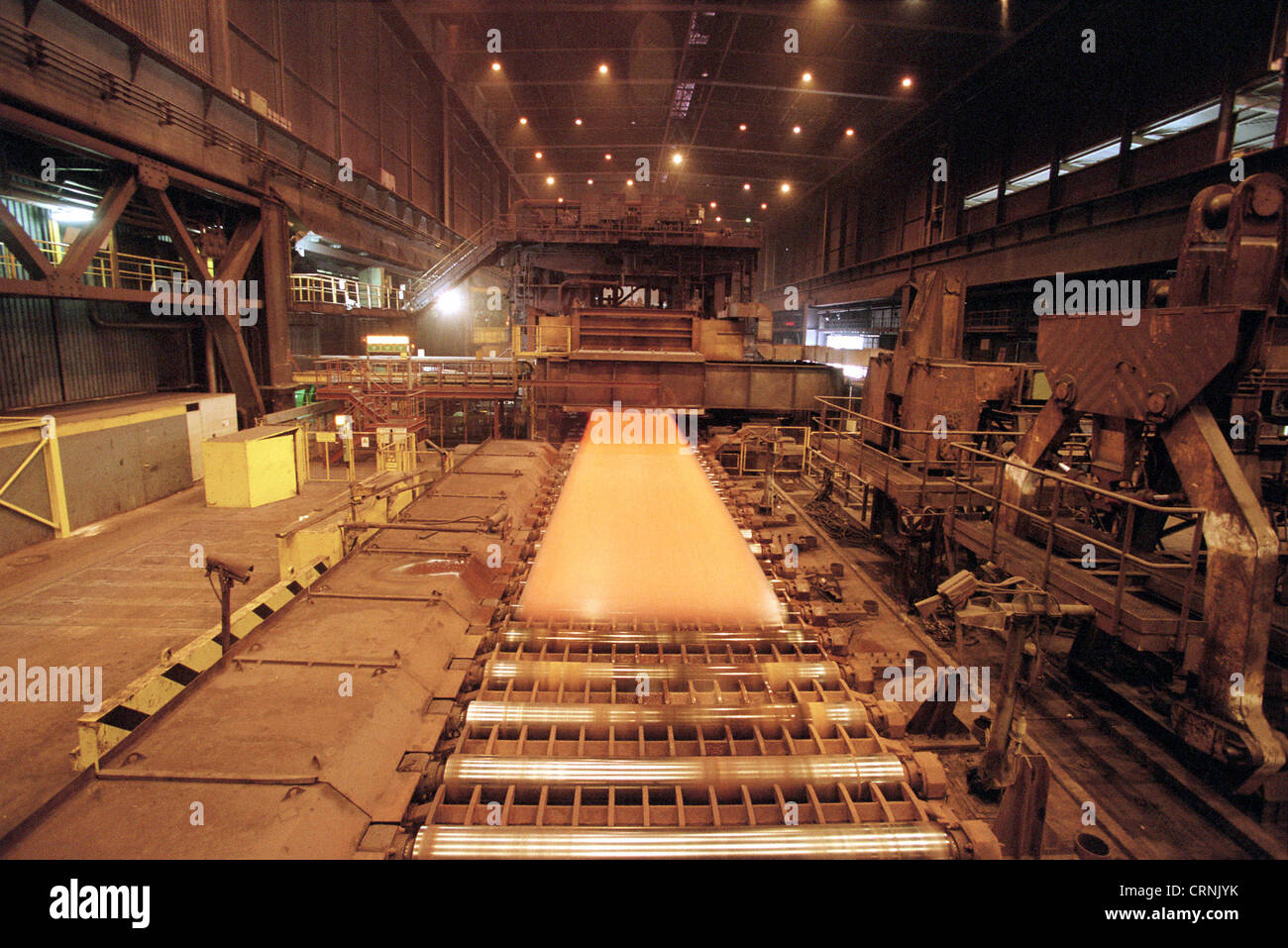 Plate mill Dillinger Huettenwerke. Stock Photo