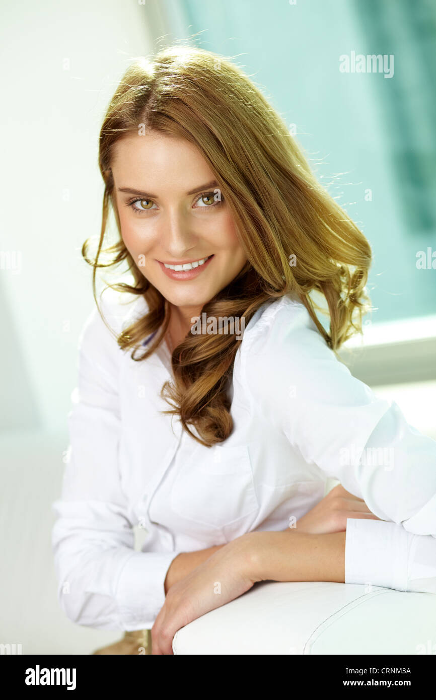 Flirty secretary hi-res stock photography and images - Alamy