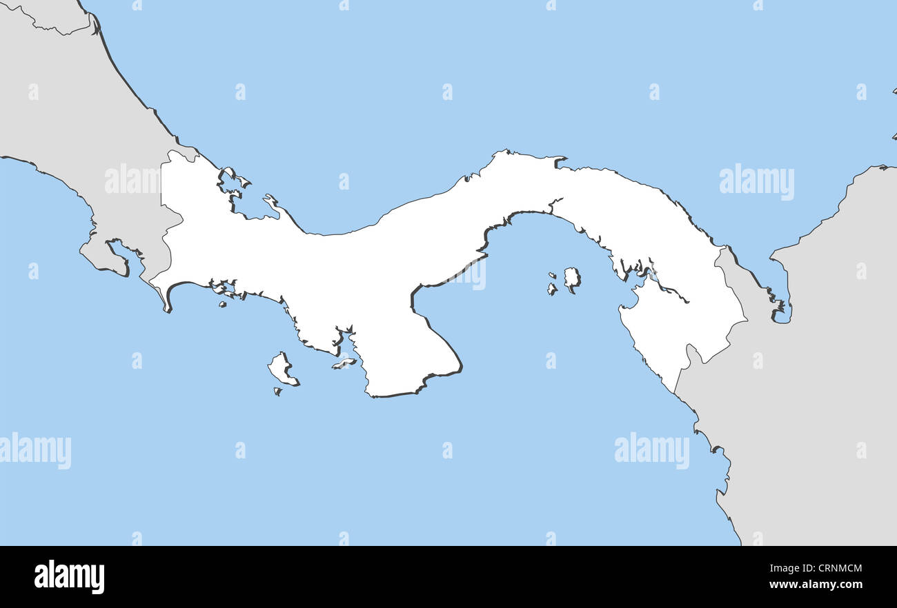 Political Map Of Panama With The Several Provinces Stock Photo Alamy Political Map Of Panama With The Several Provinces CRNMCM 