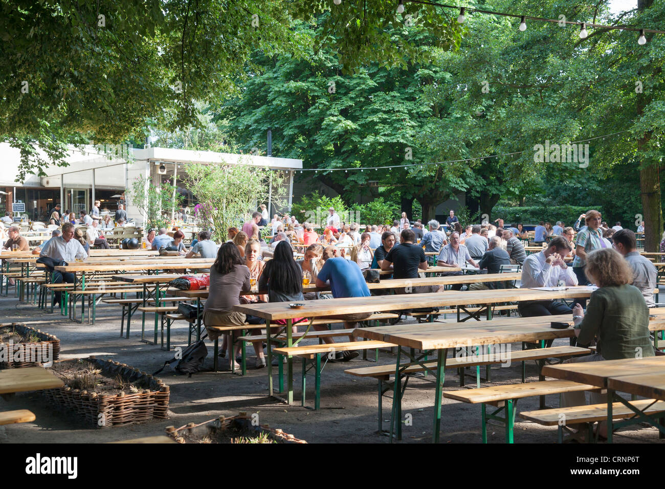 Cafe am Neuen See, Tiergarten, Berlin, Germany Stock Photo