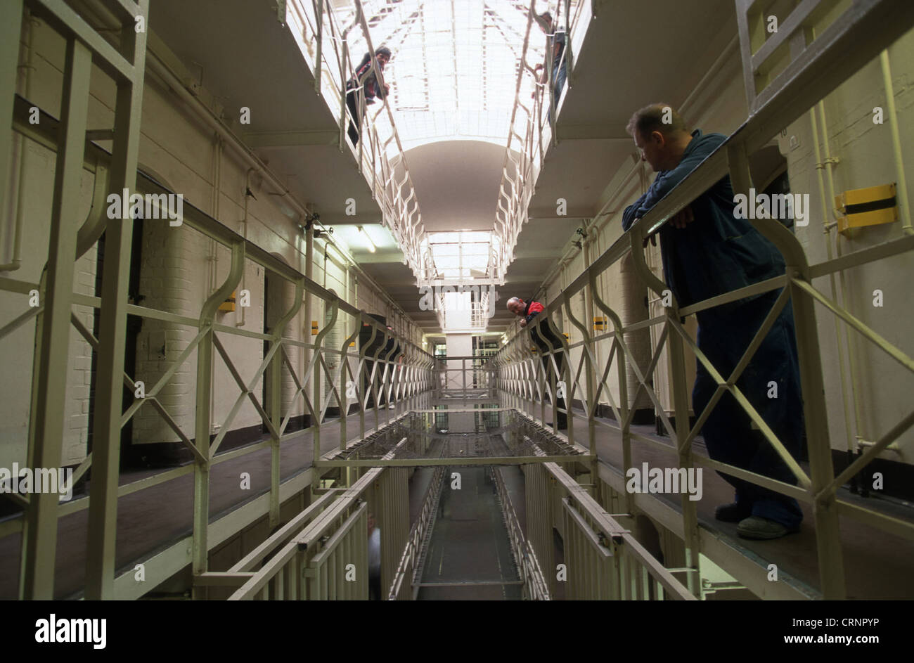Cell block in the prison in Berlin Tegel Stock Photo