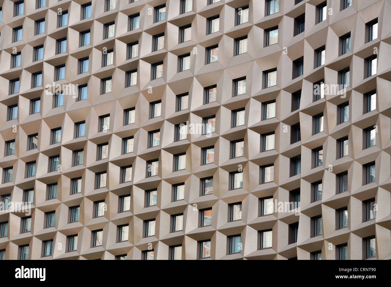 facade of modern building Plaza Hotel, Sogong-ro, Jung-gu, Seoul South Korea Stock Photo