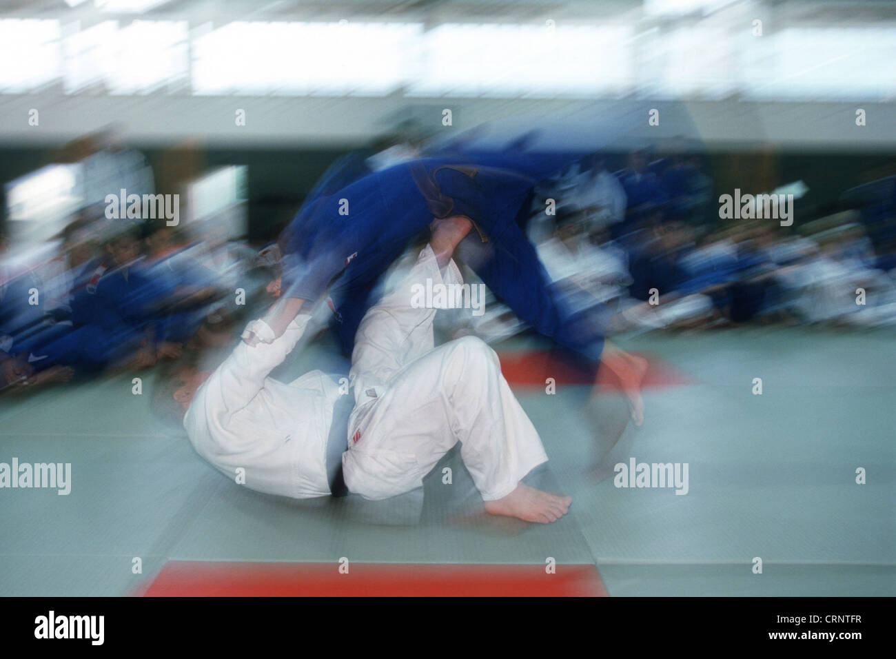 Training sample Austrian Judo National Team Stock Photo