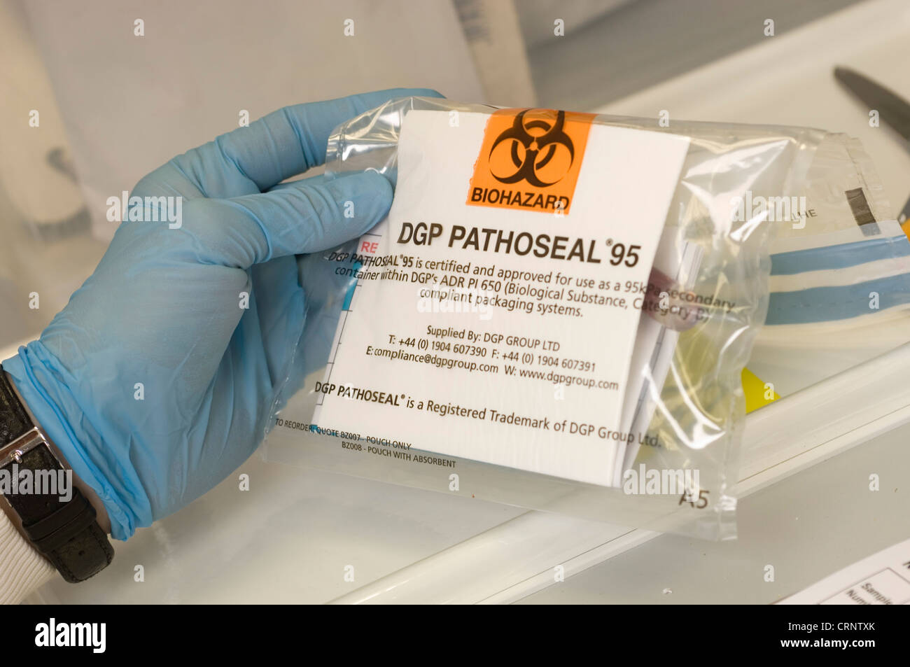 Samples are sent into the lab for testing from around the world. All