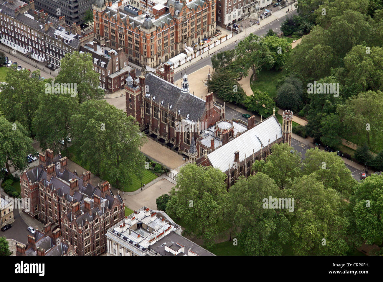 aerial view of Lincoln's Inn Fields, London WC2 Stock Photo