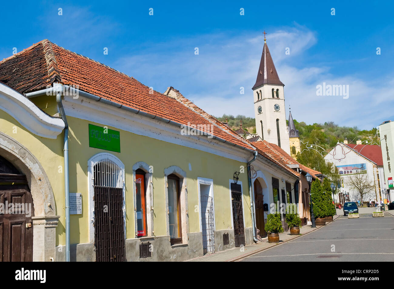 The historic old Tokaj Hungary , An Unesco world heritage site Stock Photo