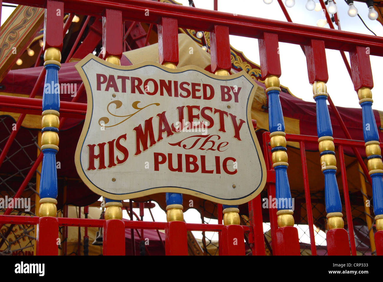 Summer Steam Fair Sign Stock Photo