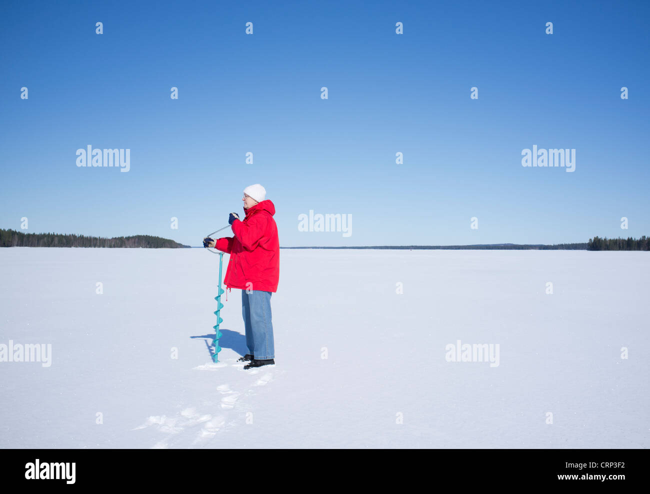 Ice augur hi-res stock photography and images - Alamy