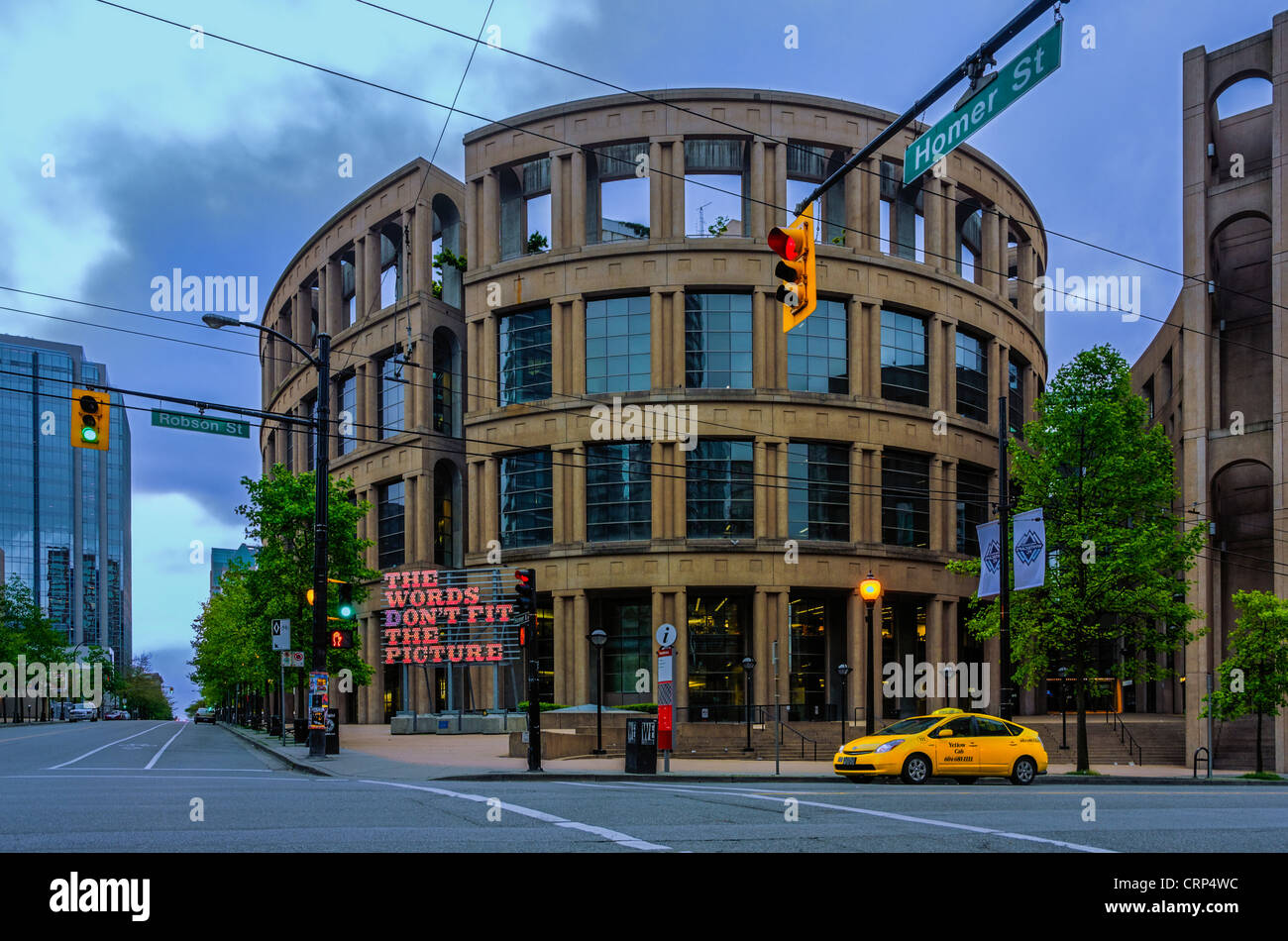 Vancouver Public Library Moshe Safdie architect Stock Photo