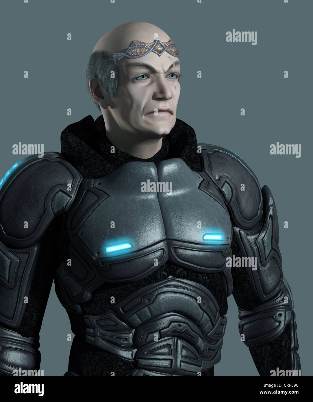 Space Marine Commander Portrait Stock Photo - Alamy