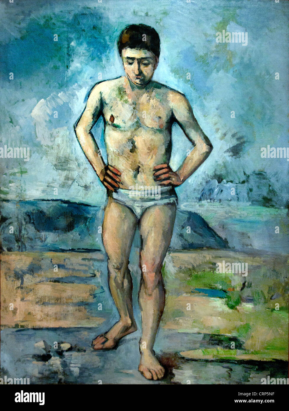 The Bather 1885 Paul Cézanne 1839 – 1906 France French Stock Photo
