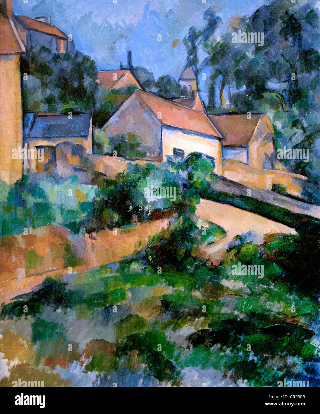 Turning Road at Montgeroult 1898 Paul Cézanne 1839 – 1906 France French Stock Photo