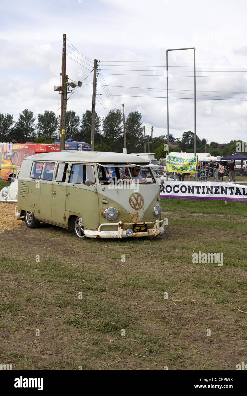 Volkswagen Camper van at a show in England Stock Photo - Alamy