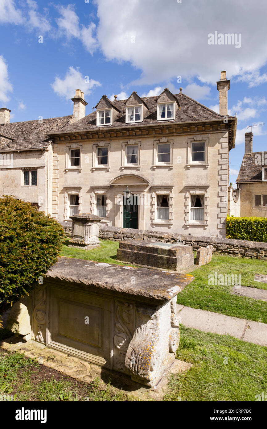 18th century Loveday's House in the Cotswold village of Painswick, Gloucestershire Stock Photo