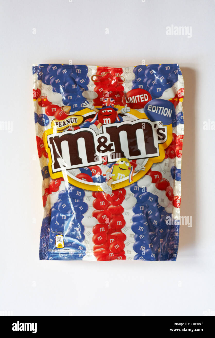 Packet of crispy M&Ms isolated on white background Stock Photo - Alamy