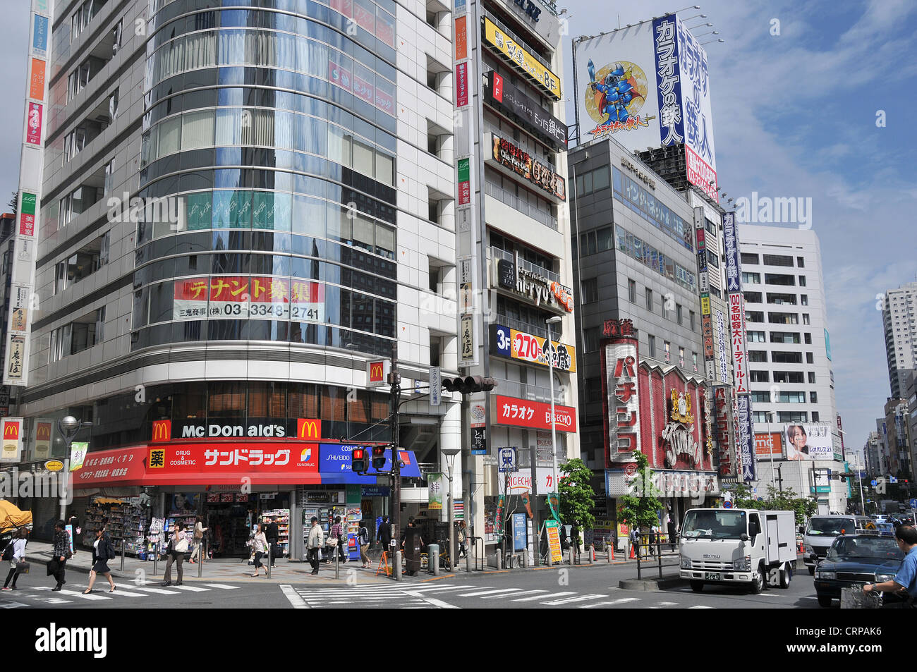 street scene, Shinjuku, Tokyo, Japan Stock Photo