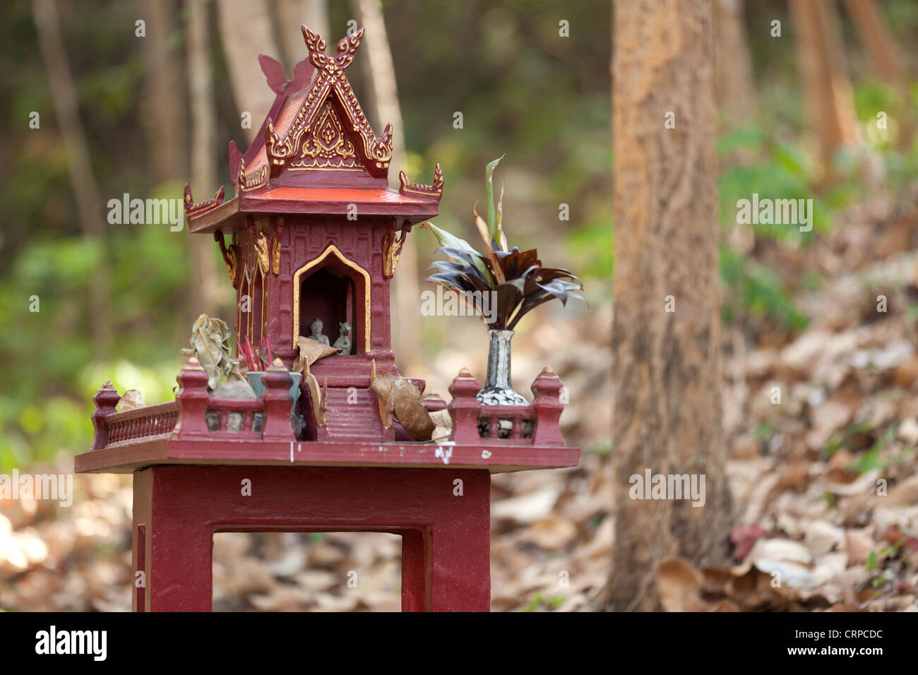 Traditional Thai spirit house (aka san phra phum), Thailand Stock Photo