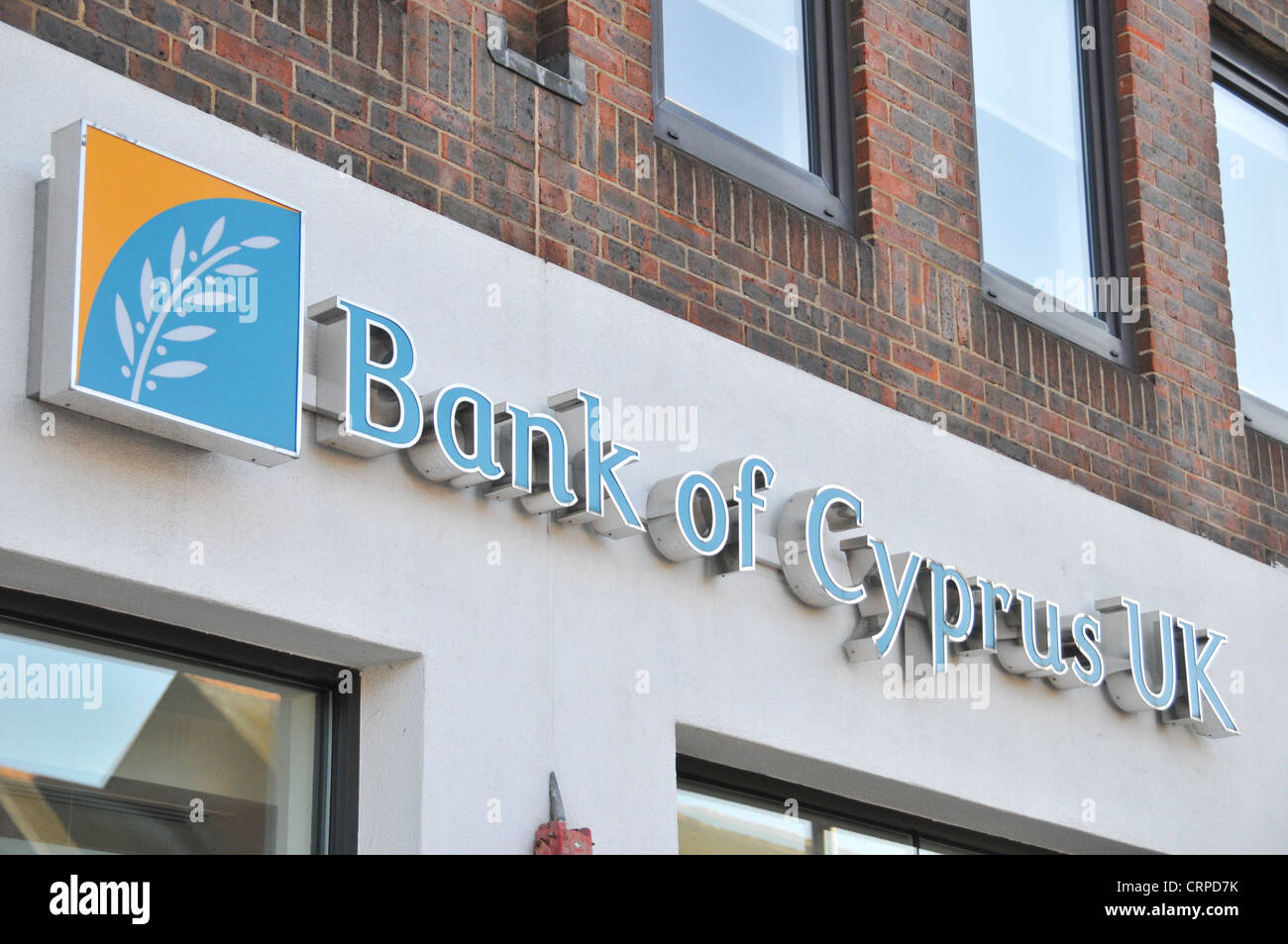 Bank of Cyprus UK bailout Eurozone banking crisis euro bank crisis Stock Photo