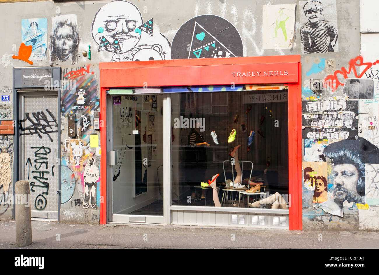 Tracey Neuls shop in Redchurch street in the fashionable area of Shoreditch in East London. Stock Photo