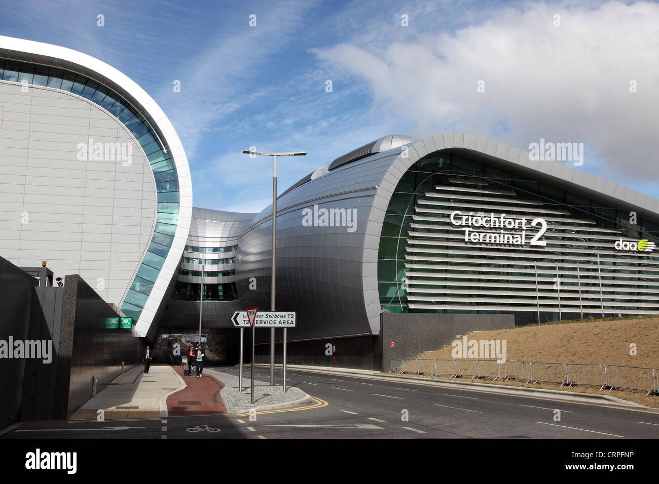 Terminal 2 of Dublin Airport opened in 2010. Stock Photo