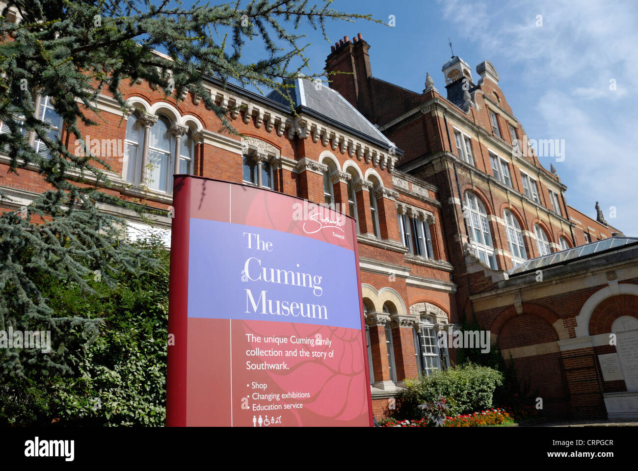 The Cuming Museum in Old Walworth Town Hall on Walworth Road. The