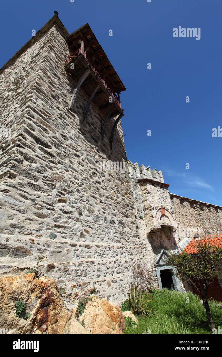 The skete of Mylopotamos at Mount Athos, Greece Stock Photo Alamy