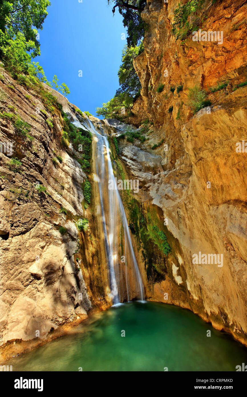 Nidri At Night Dimosari Waterfalls Lefkada Greece