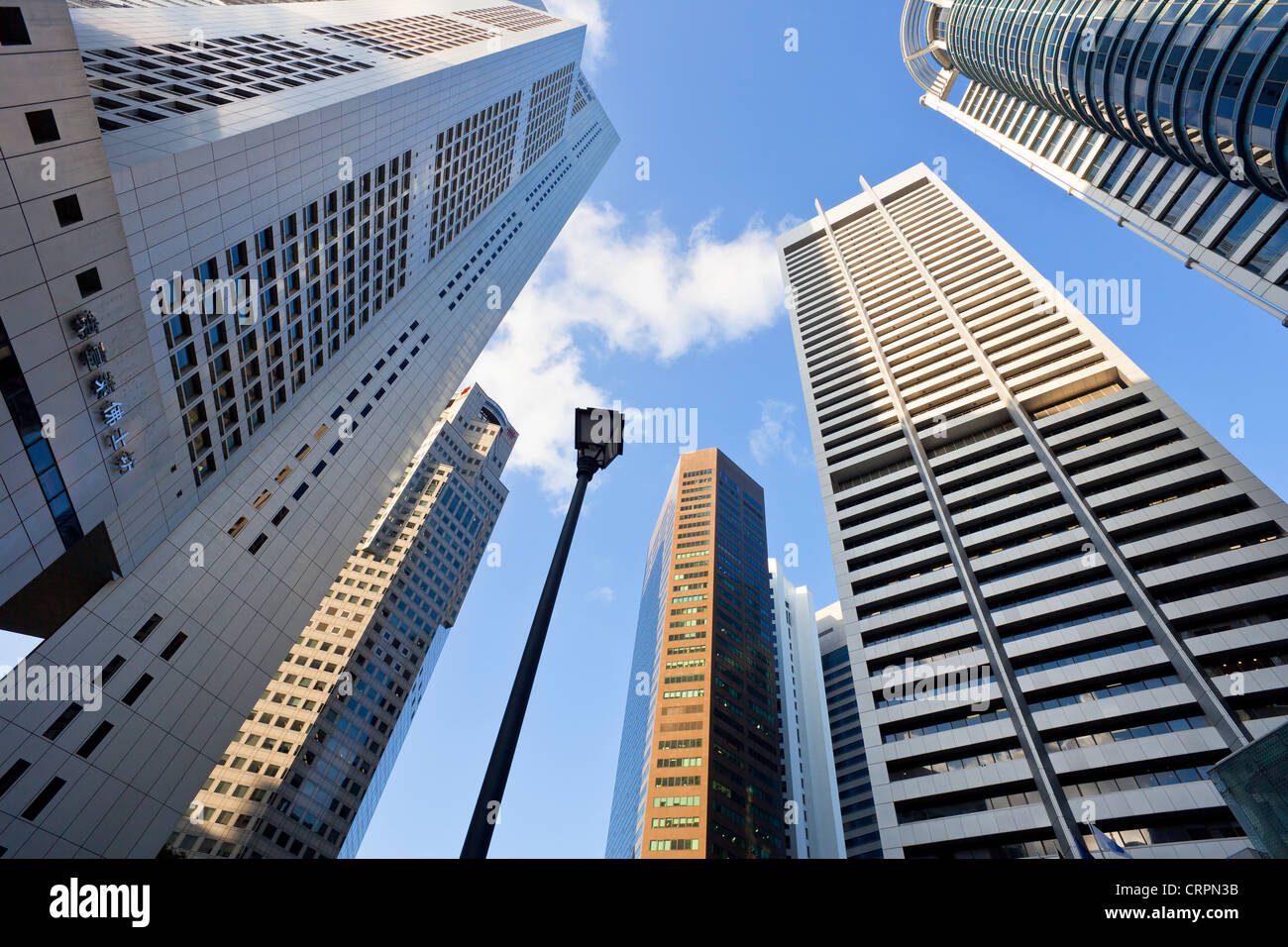 South East Asia, Singapore, CBD, Financial Centre Office Buildings Stock Photo