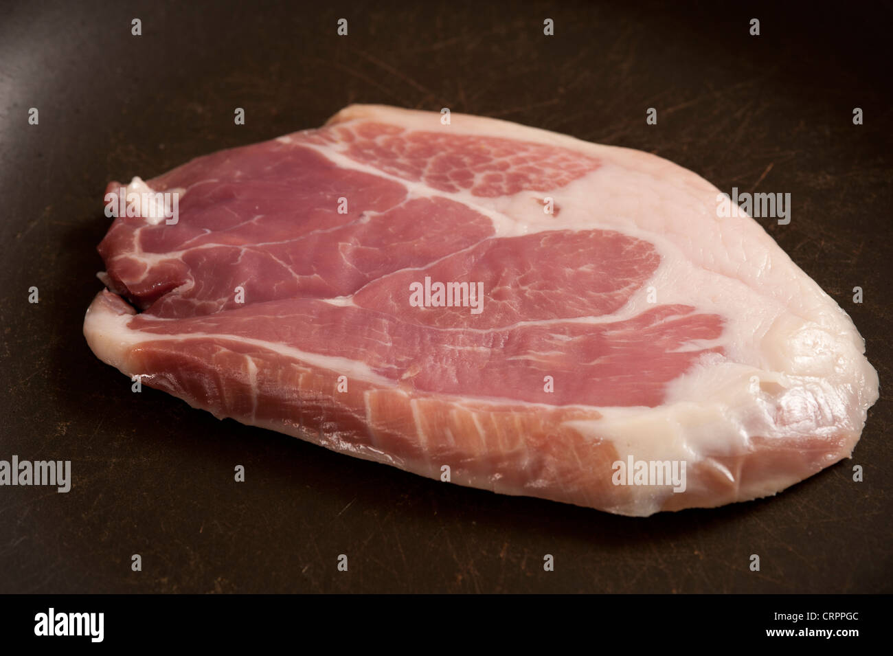 Raw ham Stock Photo