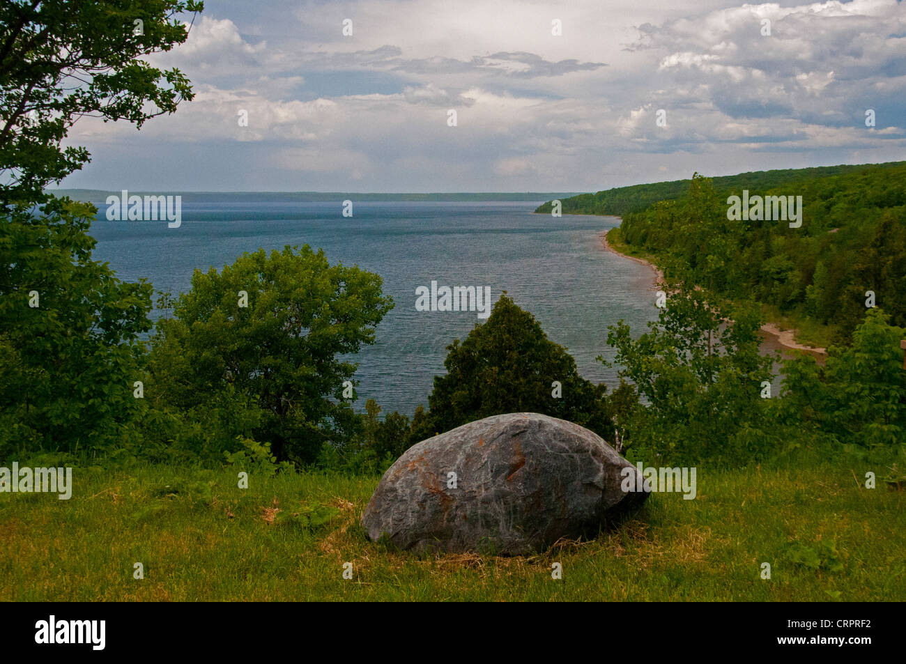 Overlooking Manitowaning Bay from Manitoulin Island Stock Photo - Alamy