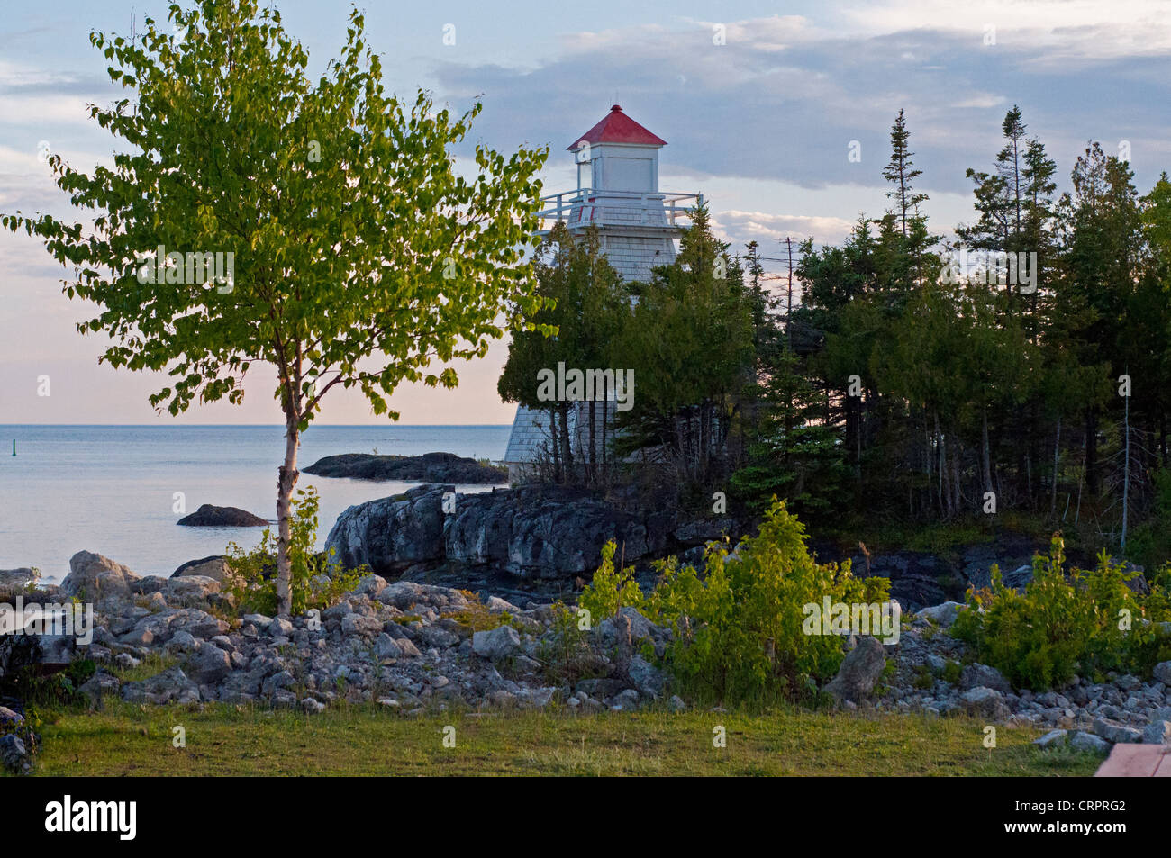 A view of the South Baymouth Lighthouse Stock Photo Alamy