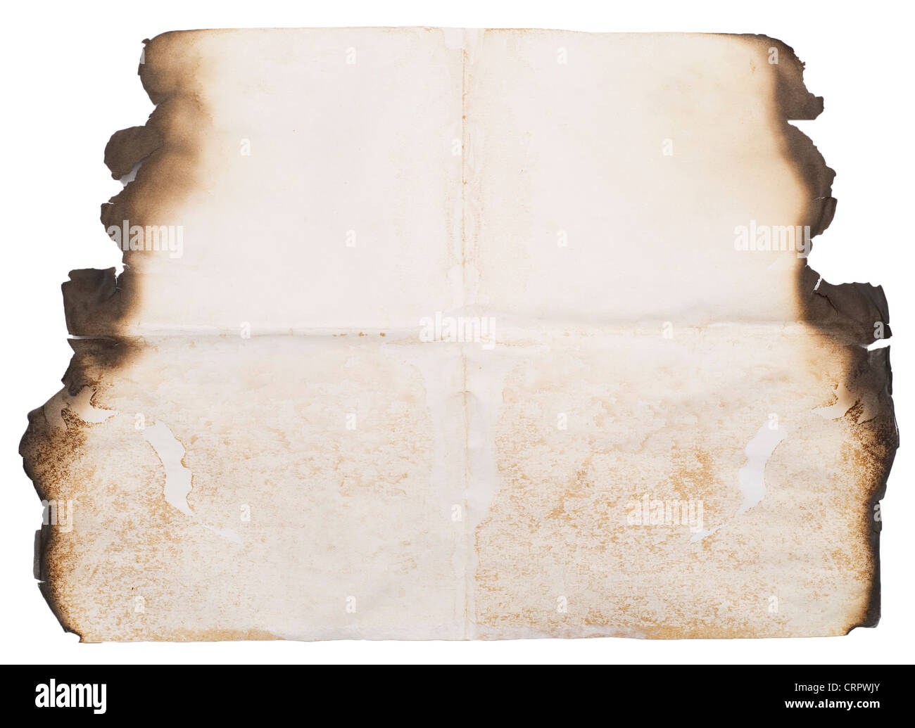 image of old burnt blank for background Stock Photo