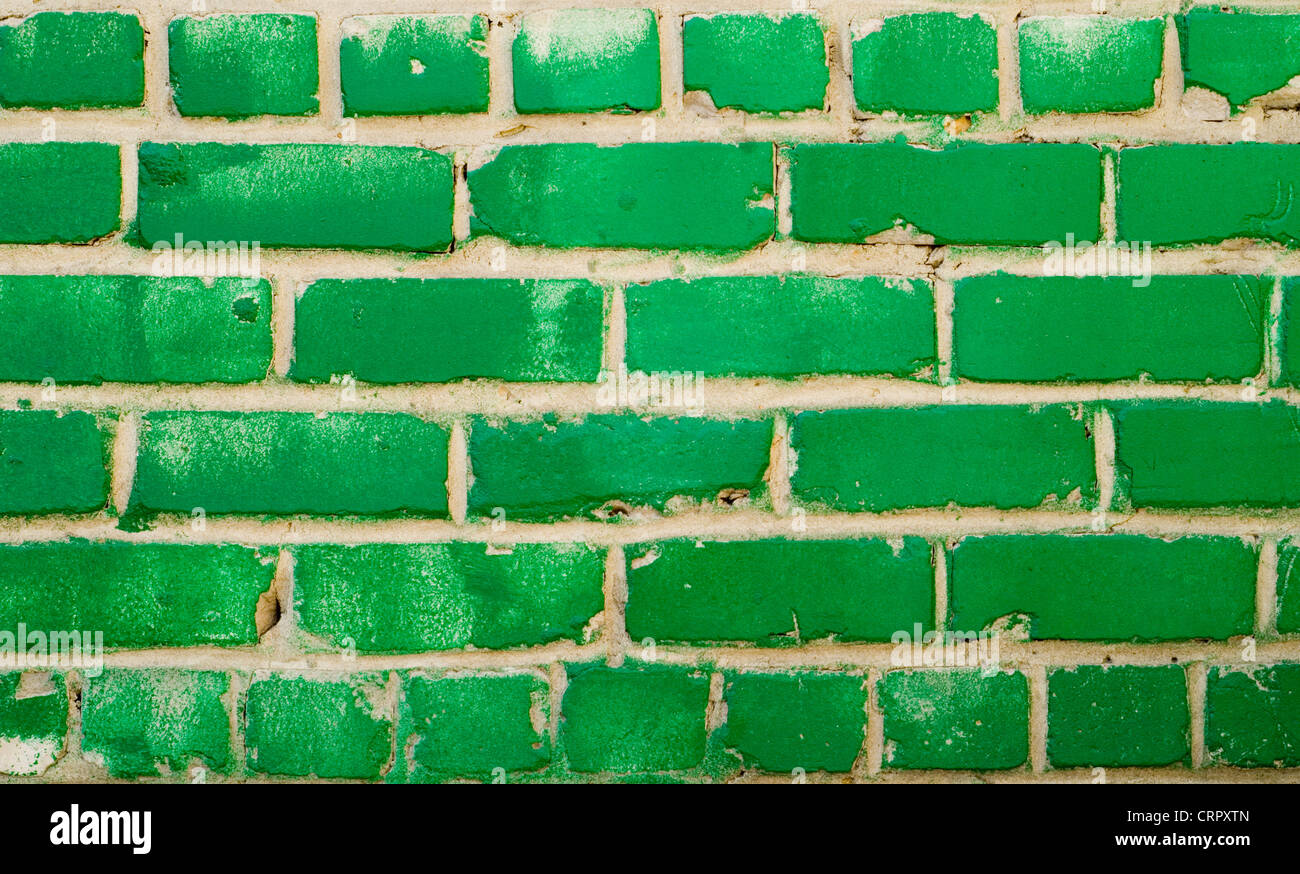 green brick wall great as a background Stock Photo - Alamy