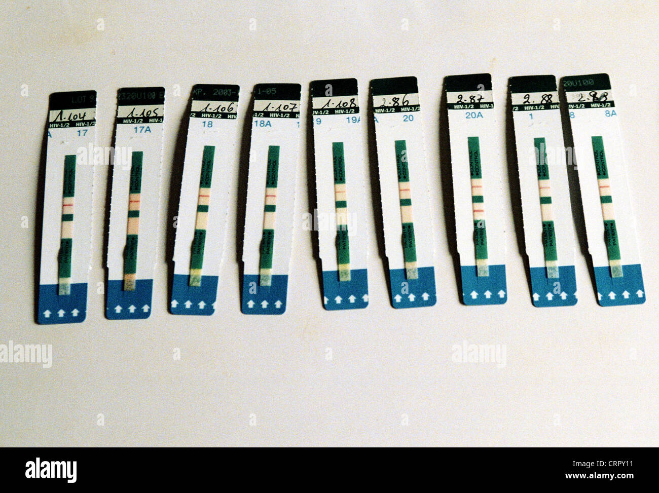 Positive aids test strip hires stock photography and images Alamy