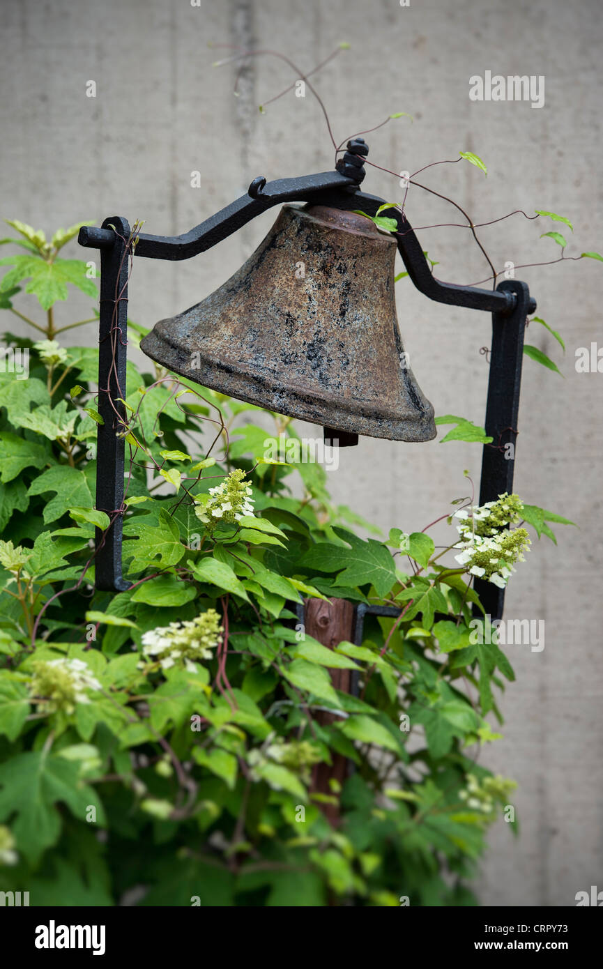 Decorative garden bell Stock Photo Alamy