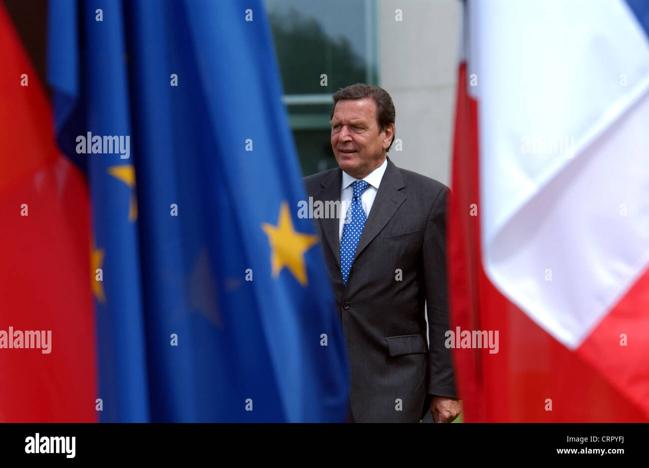 German Chancellor Gerhard Schroeder Stock Photo - Alamy