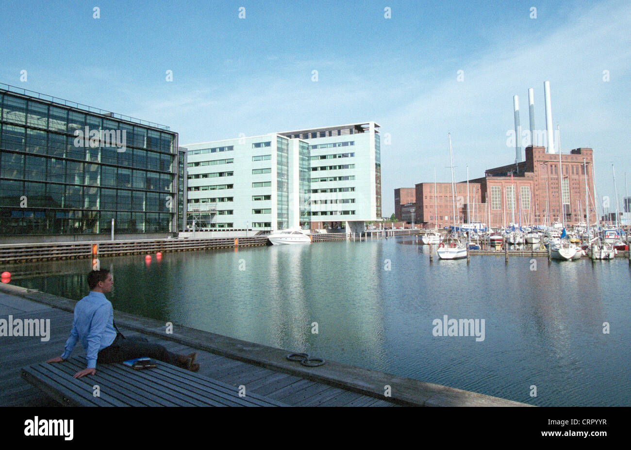 Commercial Property in Northern harbor Stock Photo Alamy