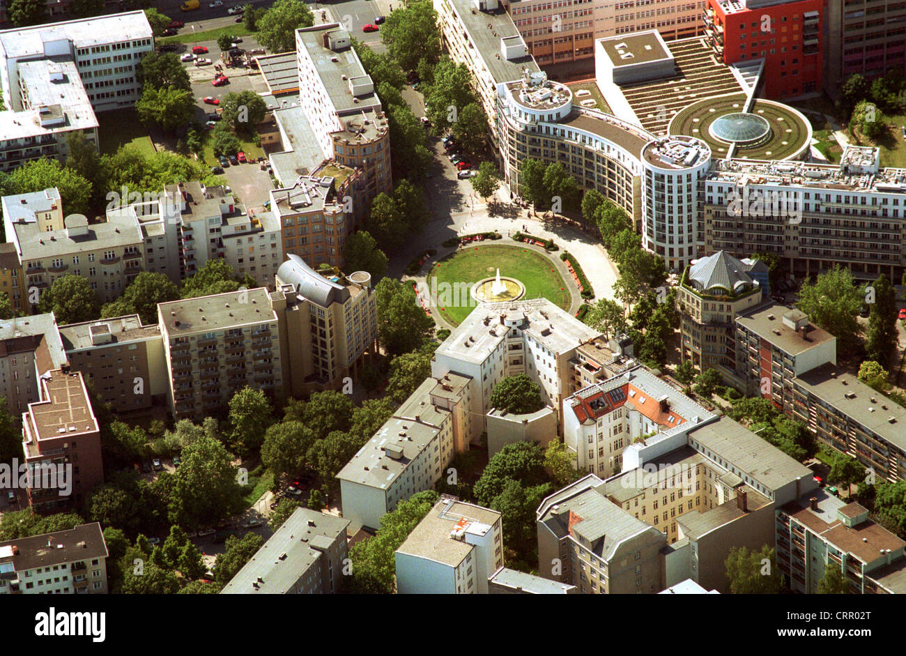 Prager Platz in Berlin, Aerial View Stock Photo Alamy