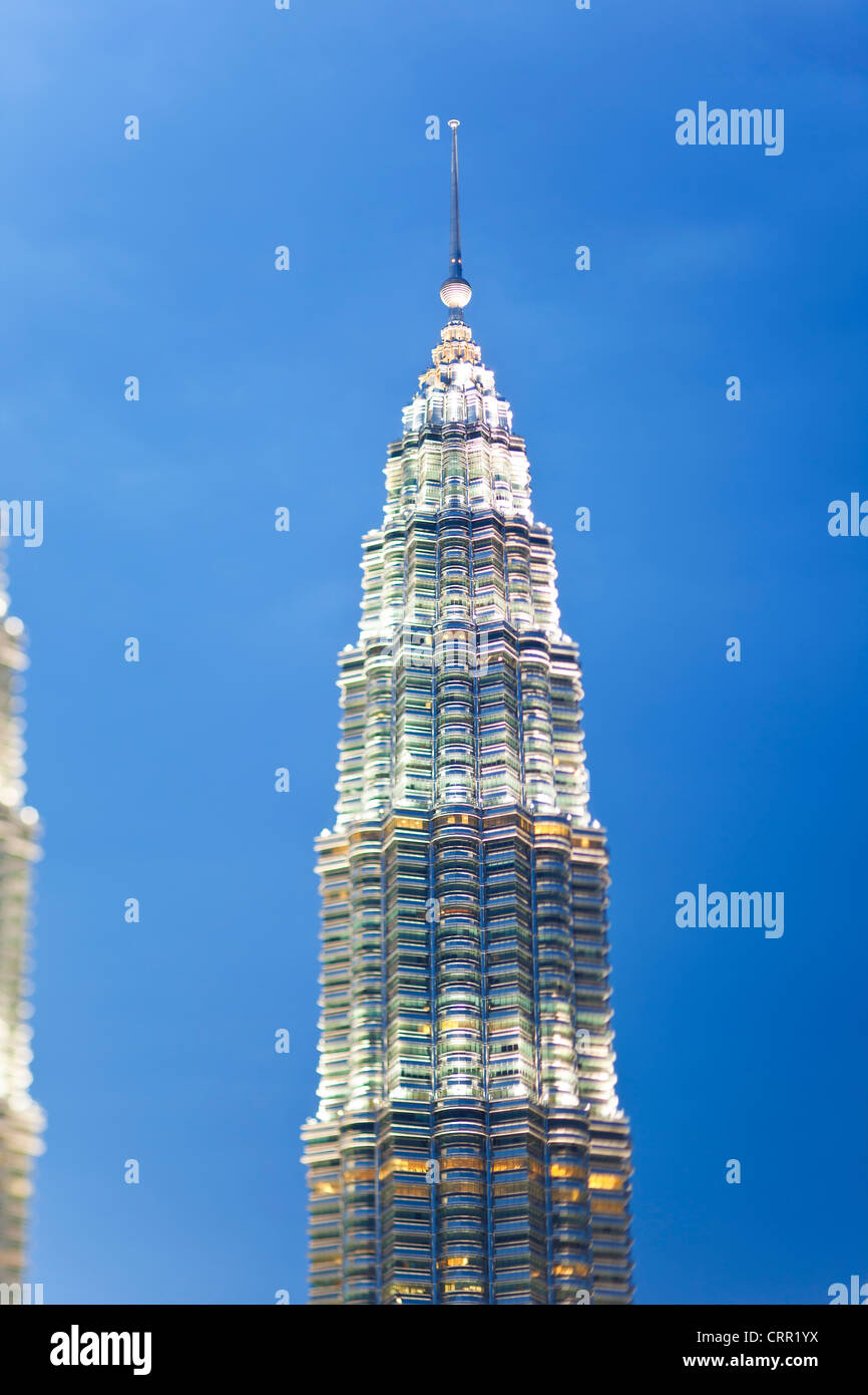 Malaysia, Kuala Lumpur, close up on the Petronas Towers Stock Photo