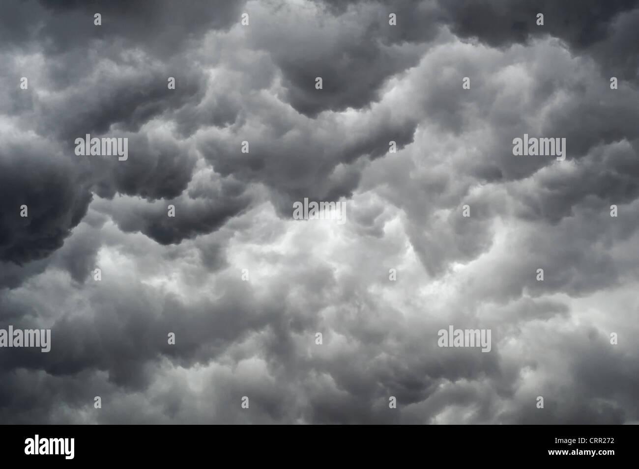Background of storm clouds before a thunder-storm Stock Photo