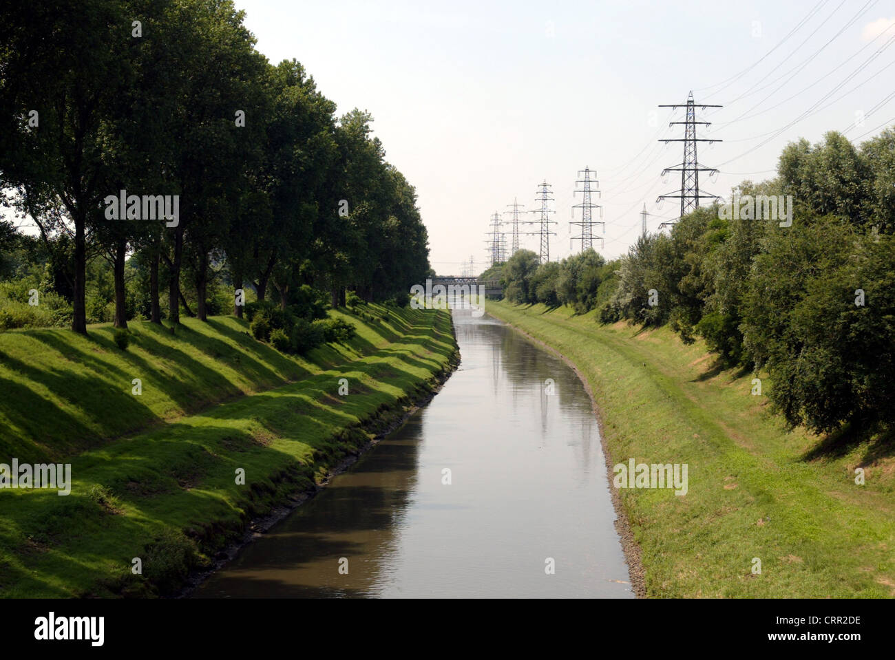 The Emscher sewage system in the Ruhr Stock Photo