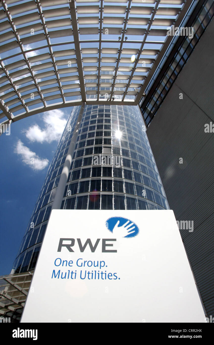 Headquarters of RWE AG in Essen Stock Photo