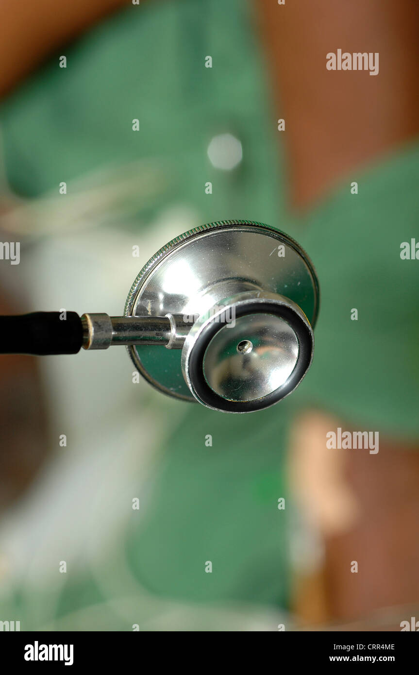 Stethoscope; used to listen to sounds within the body. Stethoscopes are