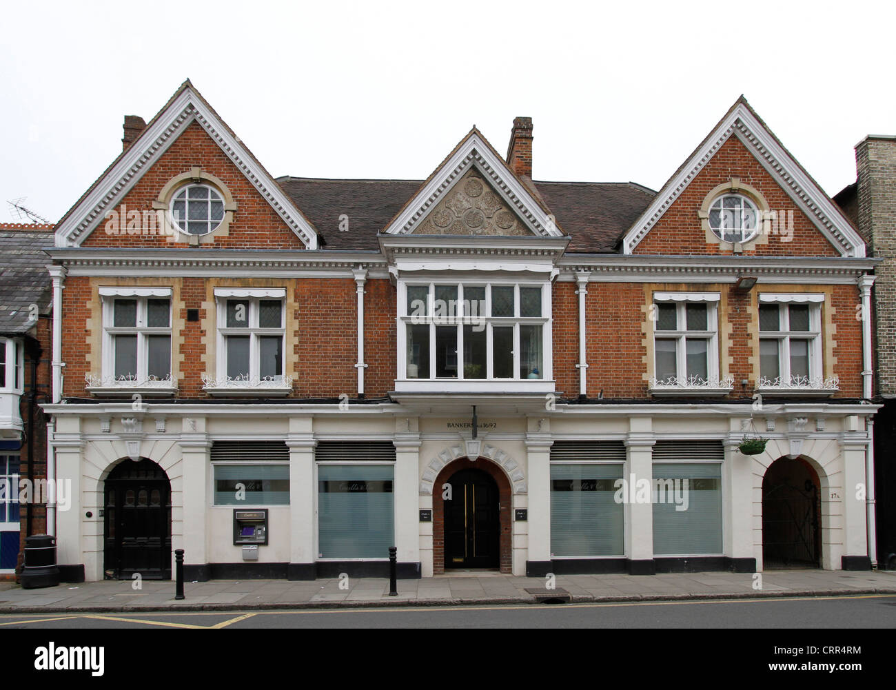 Coutts bank in Eton, complete with cashpoint machine Stock Photo Alamy