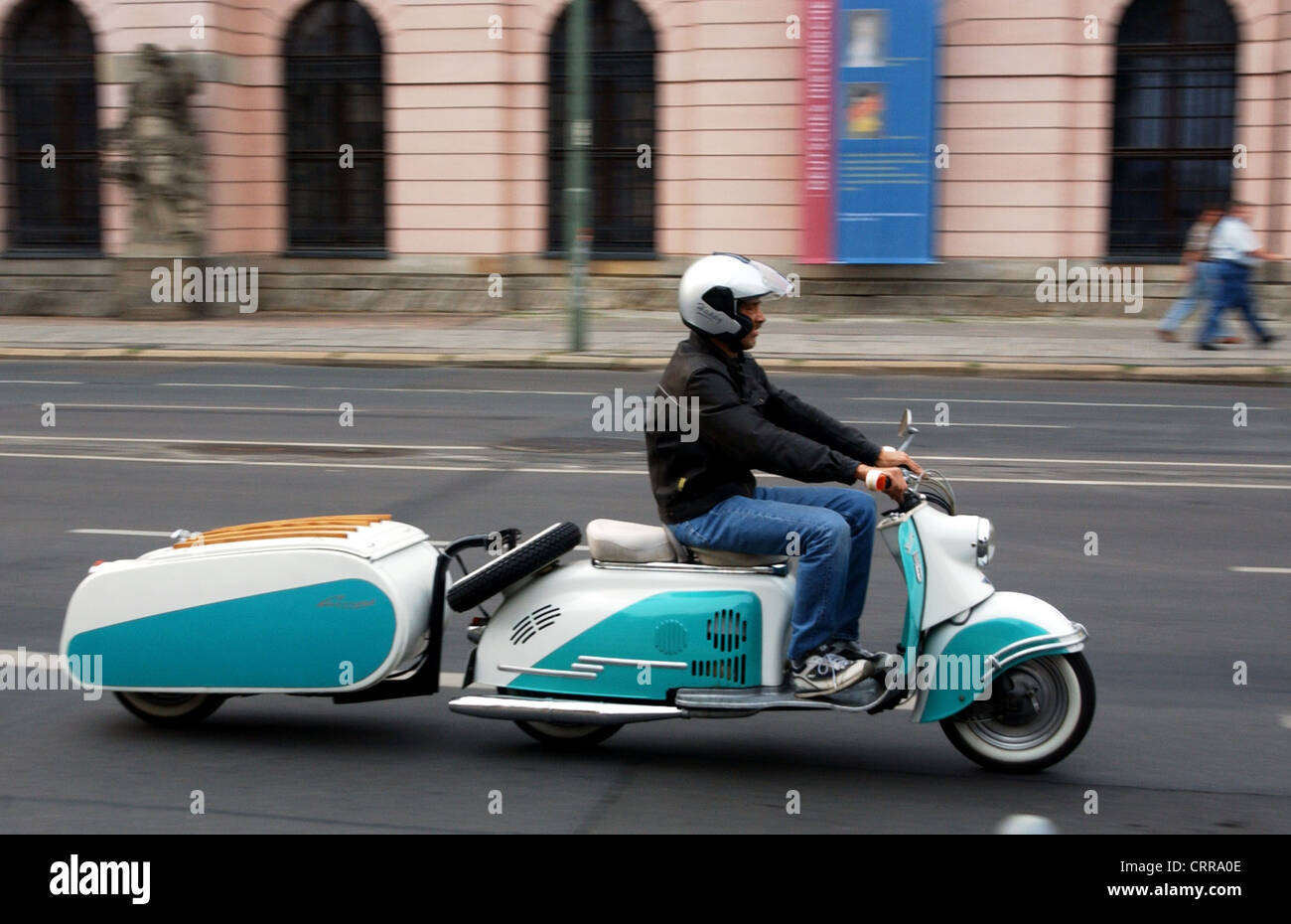 Scooters with trailer Stock Photo Alamy