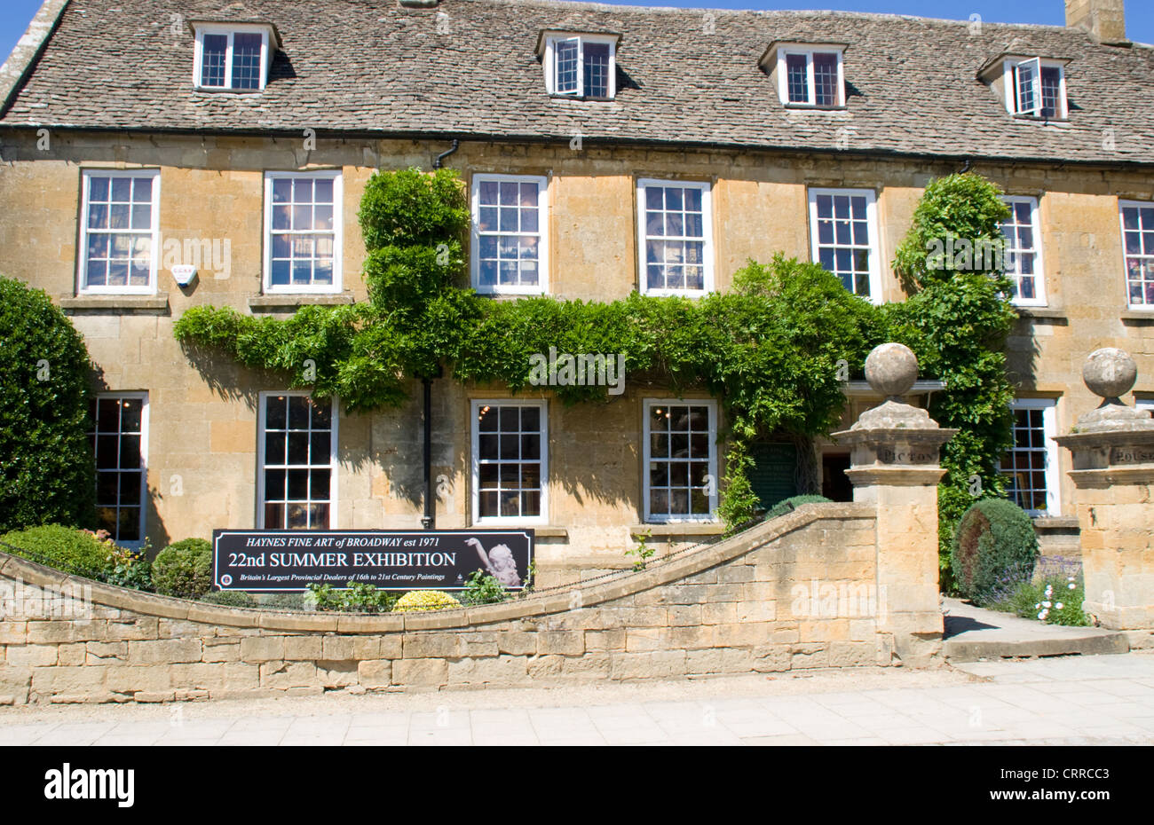 Fine Art Gallery Picton House Broadway Worcestershire England UK Stock