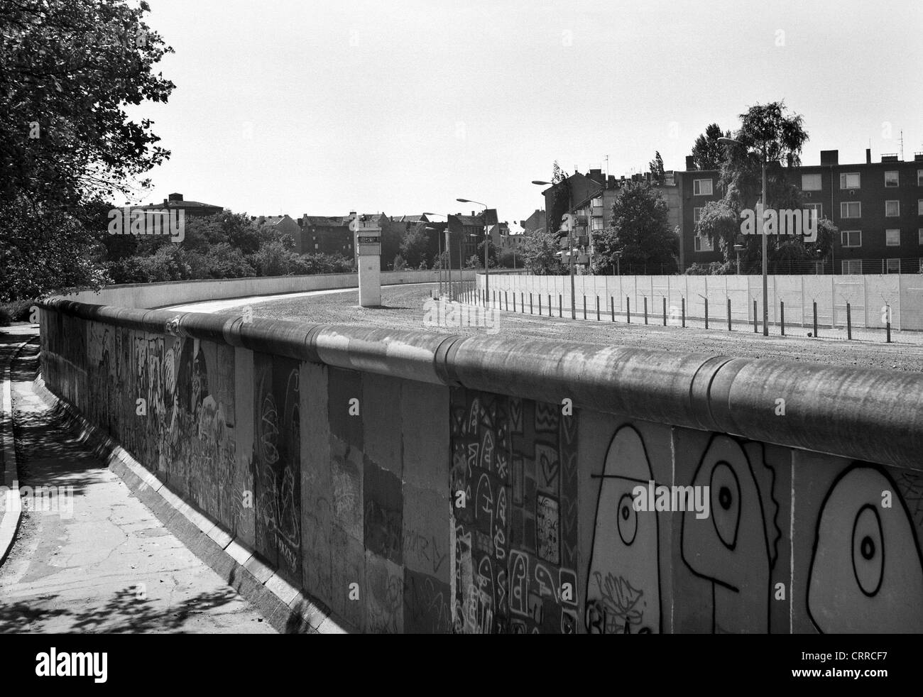 Berlin Wall death strip Stock Photo